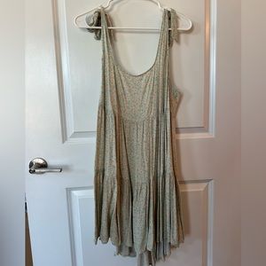 American Eagle Tie Sleeve Floral Midi Dress